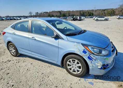 2012 Hyundai Accent Gls z USA, uszkodzony, nr VIN KMHCT4AE9CU153359